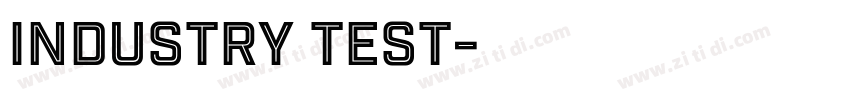 industry test字体转换